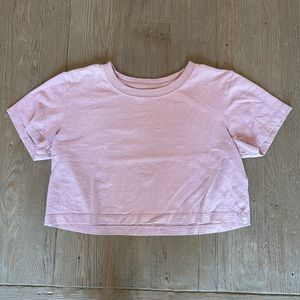 Urban Outfitters light pink cropped tee size xs